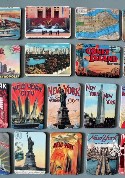 24Pcs-Lot Rubber Fridge Magnet York Refrigerator Fridge Magnets Sets Souvenir Statue of Liberty Magnetic Stickers Home Decor 240228
