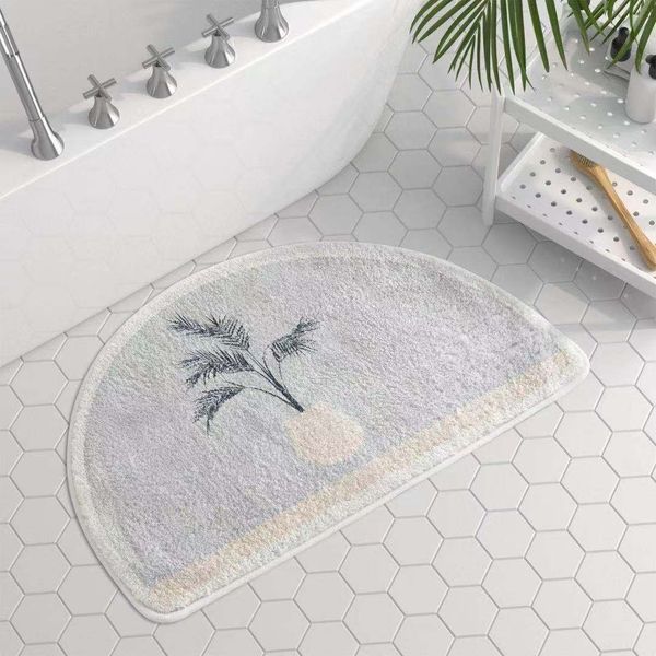 CC3098-Toilet floor mat, bathroom entrance absorbent carpet, non slip toilet foot mat