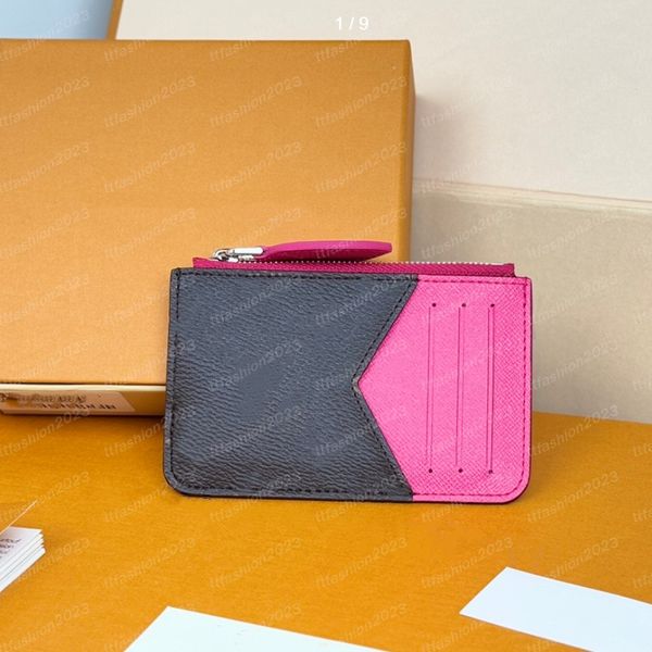 Ladies Fashion Designer Luxury Romy Card Holder Wallet Coin Purse Key Pouch Business Card Holder TOP Mirror Quality M12383 Pouch Purse 6 col