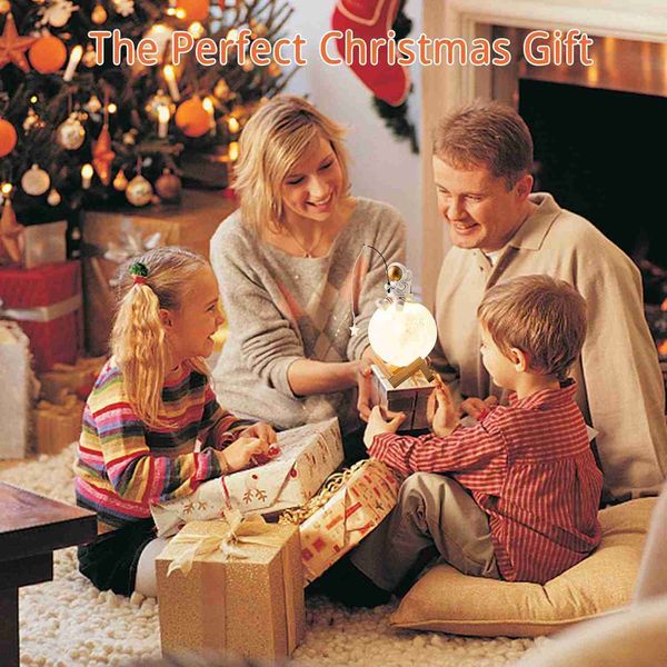 Humidifiers Humidifiers Astronaut Moon Lamp Humidifier Cute Cool Mist USB Humidifier 3 Colors Light Changing Aroma Diffuser for Living Room