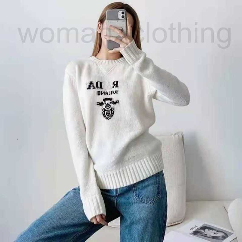 Women Designer Sweaters Clothing Knit Crow Neck sweater Letter Long Sleeve Pullover Oversized ETCZ