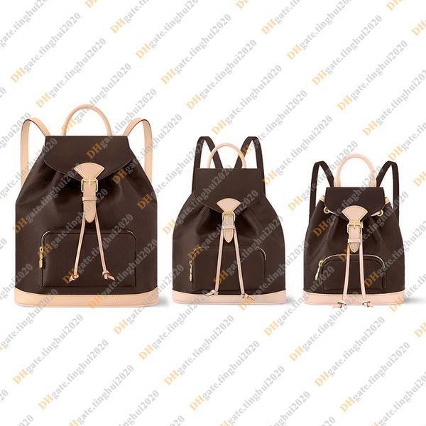 Ladies Fashion Casual Designe Luxury Montsouris Bag Backpack Schoolbag Tote Handbag Packsacks TOP Mirror Quality M11197 M11198 M11199 3 Size