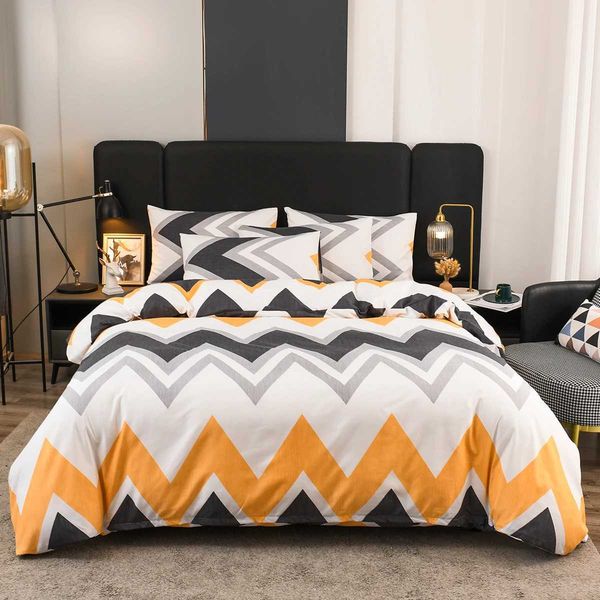 Geometric Duvet Cover Set Nordic Style Wave Stripe Bedding Set King Size for Bedroom Hotel Modern ic Lines Comforter Cover X250203