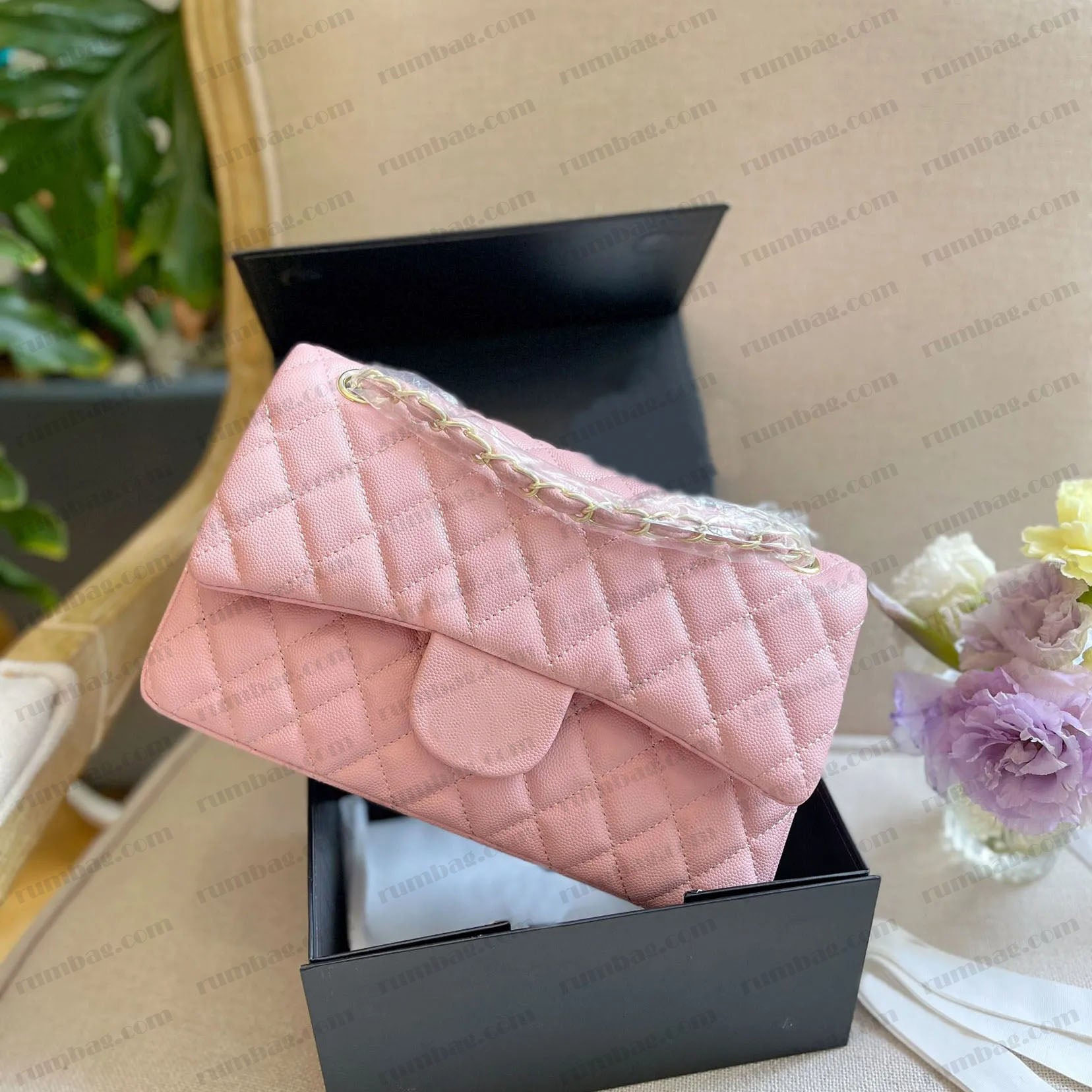 High Quality Designer Chain Bag Luxury Flap Makeup Bag Cross Body Ladies Evening Bag Designer Leather Mini Handbag Crossbody Shoulder Bag