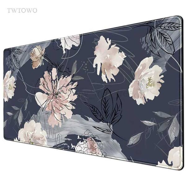 Flower Art Aesthetics Mouse Pad Gaming XL New Custom HD Mousepad XXL keyboard pad Natural Rubber Office Carpet PC Mouse MatsM240802
