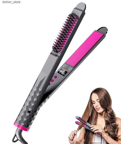 Curling Irons 3-in-1 straightener - Curly lron LCD display straightener for women quick heating professional hair styling tool J241129