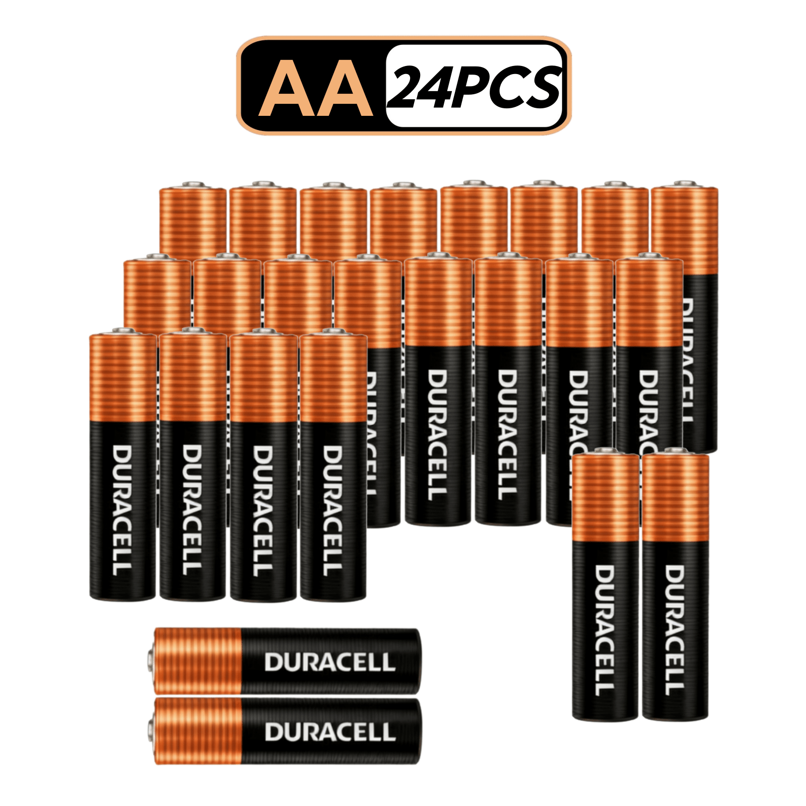 TEMU 48-24-4 Pack Duracell Aa Batteries, Strong Output For Smart Locks, Game Controllers, Led Lights – Everyday Use (non-rechargeable)