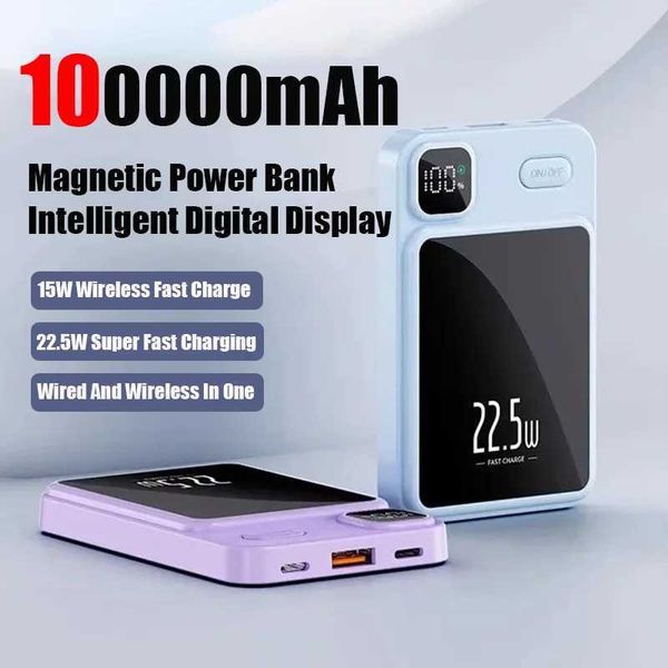 100000mAh High-Capacity Magnetic Charging Mobile Power port rectional Fast Charging Suitable For Iphone Z250208