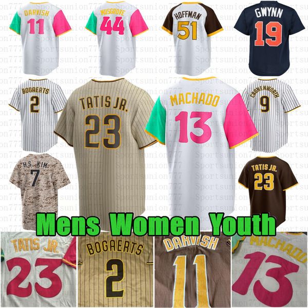4 Luis Arraez Manny Machado Fernando Tatis Jr. Baseball Jersey Yu Darvish Jake Cronenworth Xander Bogaerts Joe Musgrove Ha-Seong Kim Jackson
