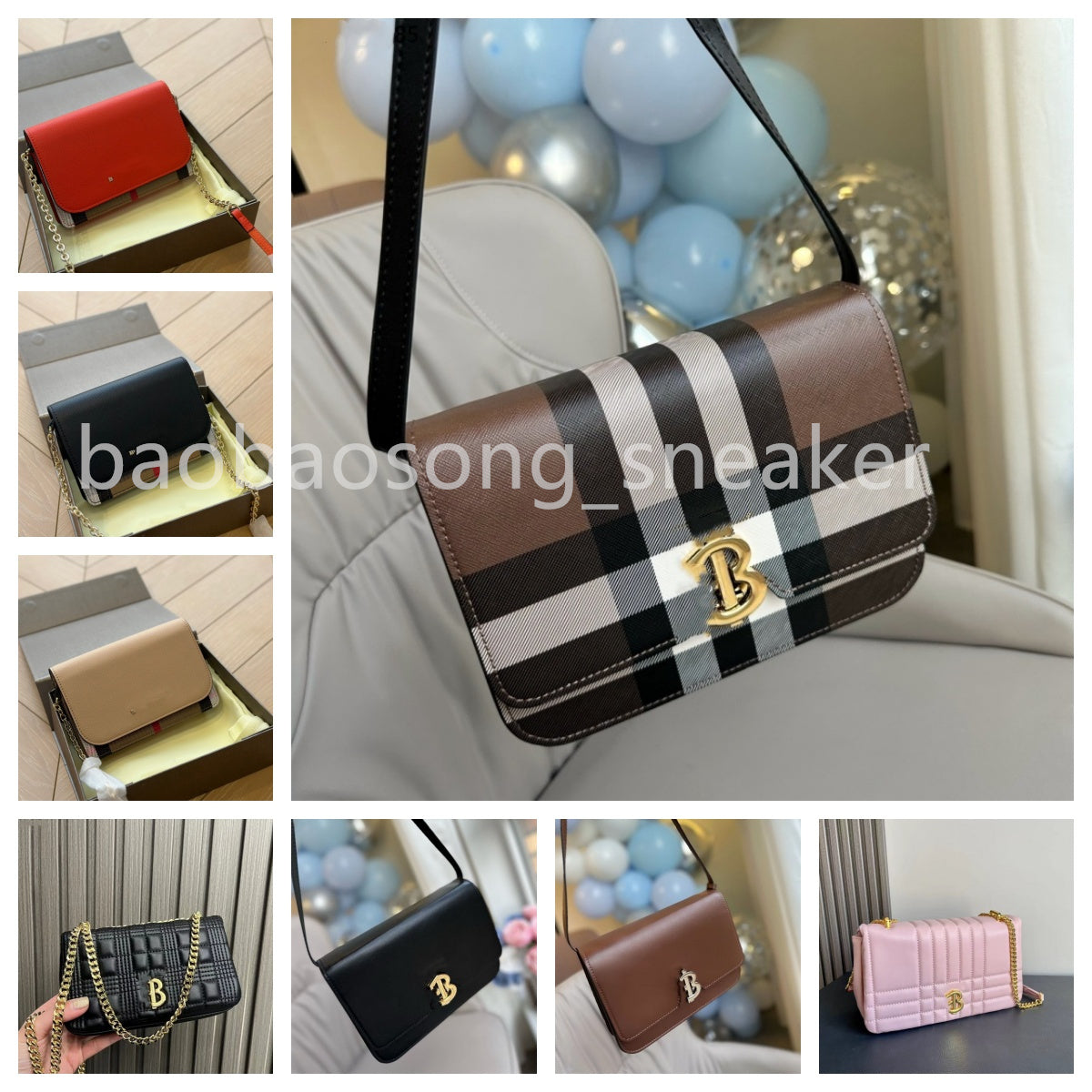 Evening Bags Classic Chain Bag Messenger Purse Women Shoulder Bags Patchwork Color Tartan Hasp Grain Genuine Leather Interior Zipper Letter designer