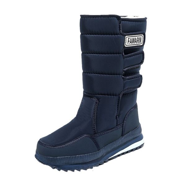 2024 Winter men&#039;s snow boots, thick waterproof anti slip, elderly cotton shoes, cold resistant, warm plush, high top, middle-aged and y