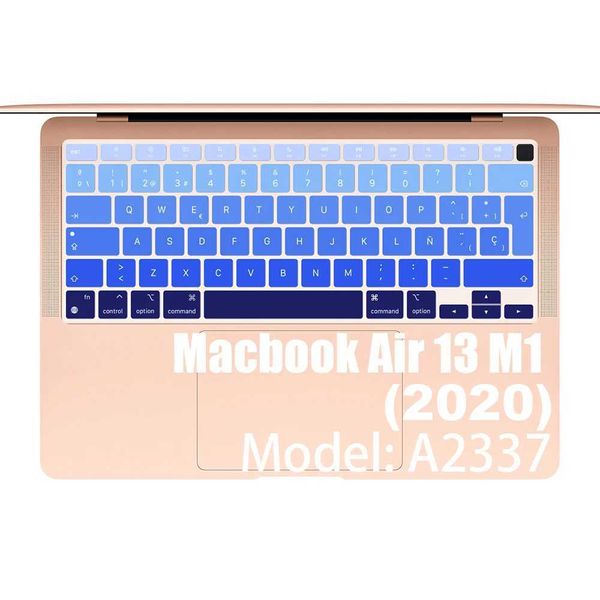 Keyboard Covers Color silicone keyboard cover for Macbook Air 13 A2337 Protective Film Keyboard Case laptop z0114