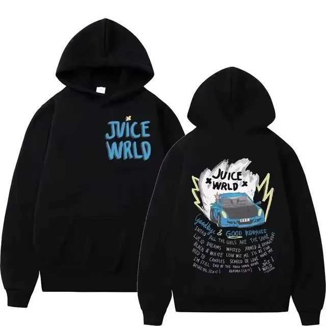 Men&#039;s Hoodies Sweatshirts 2024 Autumn-Winter New Sportswear Mens Comfortable Hip Hop Street Clothing Hoodie s-4xJuice Wrld Printed J241230