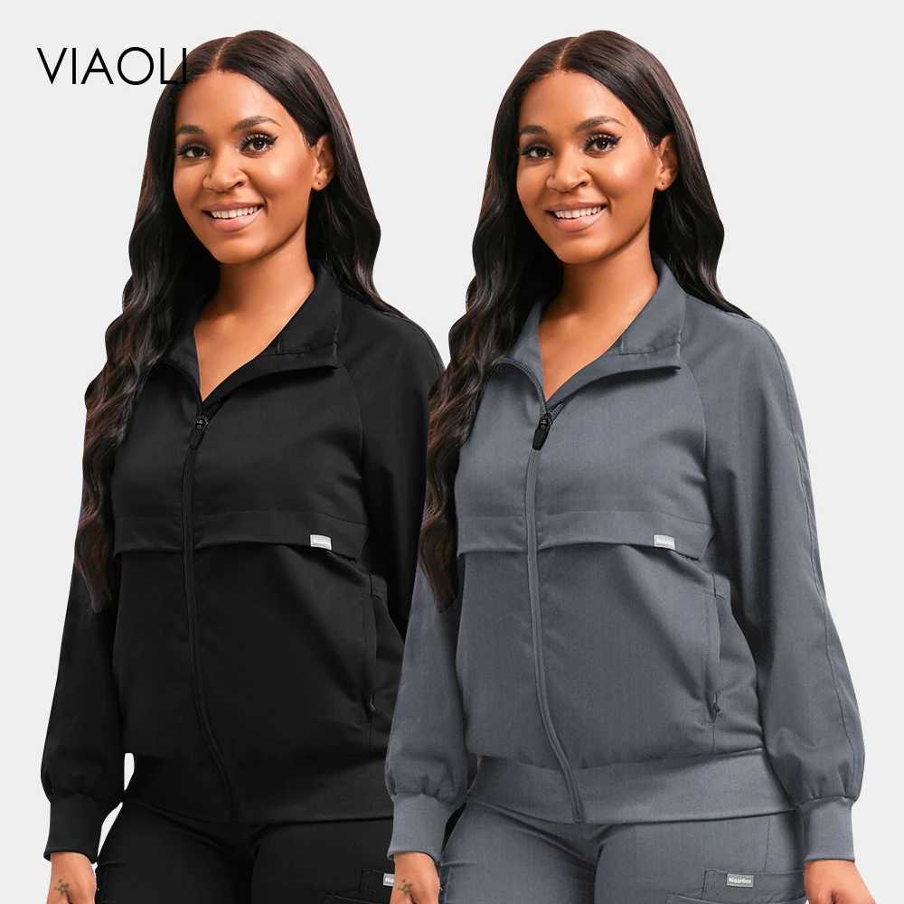 Wholesale Price Medical Scrub Uniform Jacket Women Men Dental Scrub Healthcare Uniform Beauty Sn Manicurist Cleaning Wear New W250625