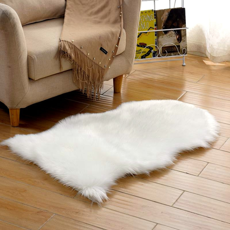 Carpet Plush Carpet Floor Mat Imitation Sheepskin Shape Carpet European and American Bedroom Full Shop