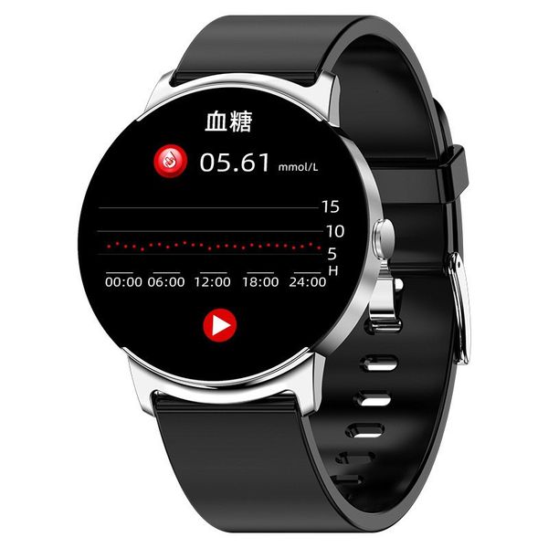 New KS02 Smart Bracelet Non invasive Glucose Pressure Blood Oxygen Temperature Health NFC Sports Watch