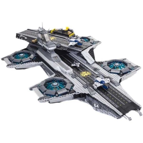 Blocks In Stock 3066pcs Technical Shield Helicarrier Model Building Blocks Assembly Toys Compatible 76042 07043 For Children Gifts Y241108OC