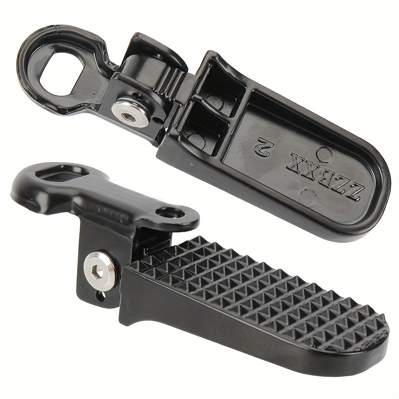 TEMU Heavy-duty Bicycle Rear Foot Pegs - Non-slip Platform, Installation, Compatible With Road, Mountain, Electric Bikes - Sturdy Bike Footrests With