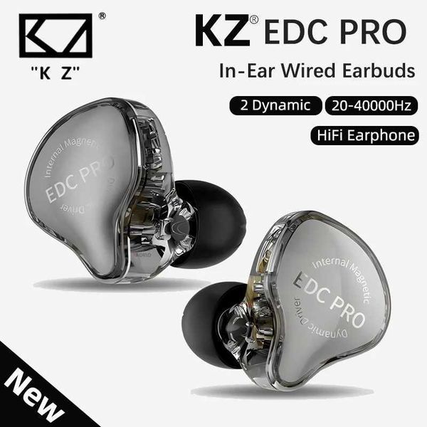 New KZ EDC Pro set Dynamic In-Ear Monitor HiFi Wired phone Bass Stereo Game Music Earbuds Sports Noise Reduction EarphonC250212