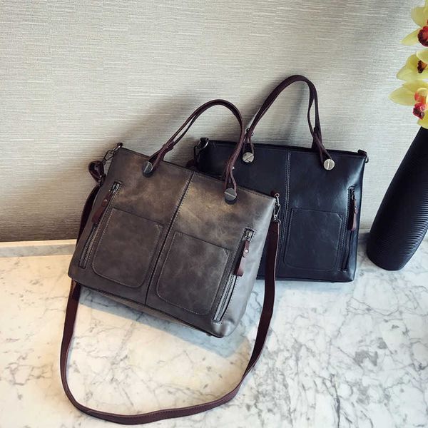 New womens handbag large bag simple and fashionable womens handbag single shoulder crossbody bag bags X2409181