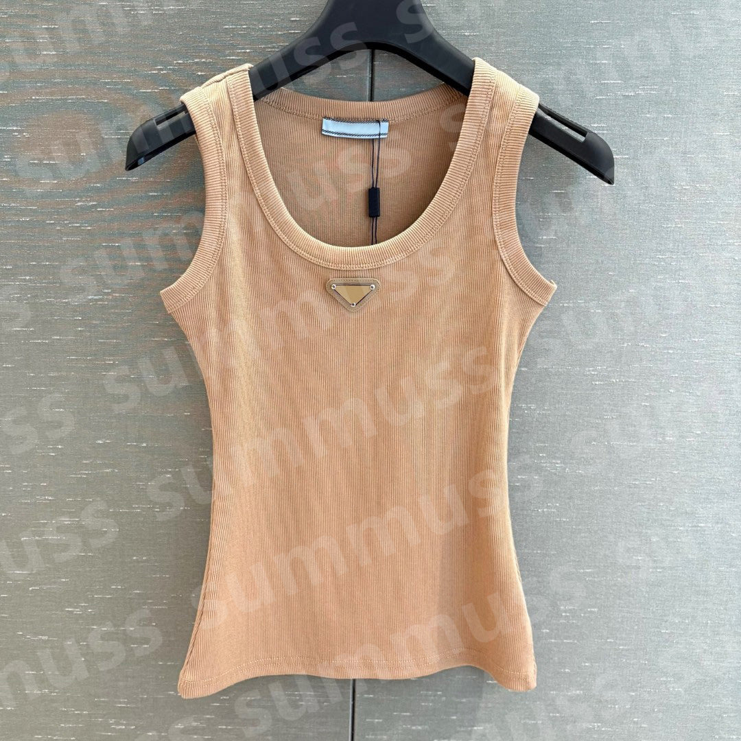 Designer cherry womens tanks top designer tank top women tank Summer luxury vest sleeveless camis pure cotton fashionable knitted camisole tees