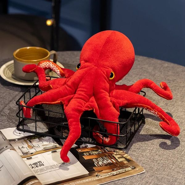 40cm75cm Lifelike Octopus Plush Toy Stuffed Simulation Sea Animal Plush Toys Red Octopus Dolls Stuffed Toys for Children Gift 241118 Z241223