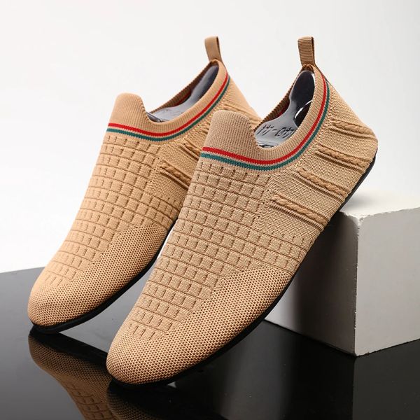 Yrzl Men Men Driving Mocassins Mocassins Andos de alta qualidade masculino, passeando de malha respirável Casual Somem Summer Shoes Mens Dh5