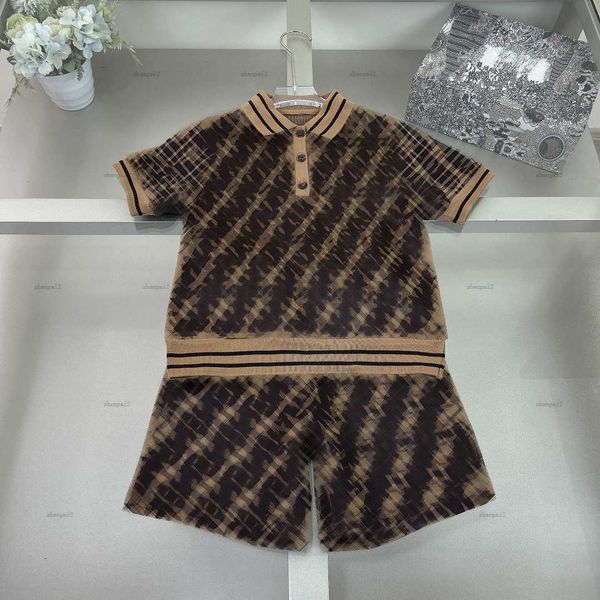 Luxury baby T-shirt set Summer boys two-piece tracksuits kids designer clothes Letter printing Short sleeved POLO shirt and shorts