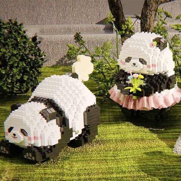 Blocks Chinese Toys Panda Mini Building Blocks Toy Model Building Blocks Gifts Children Toys for Girl Building Blocks Boy Games Child z24100