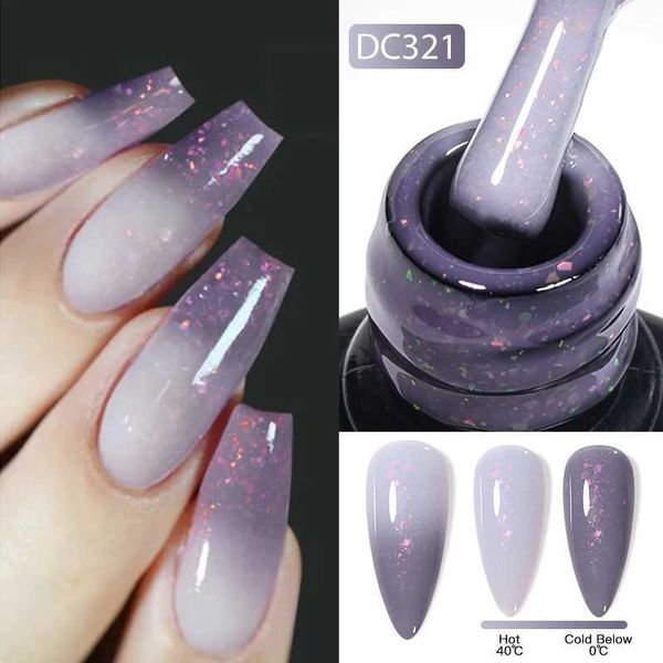Nail Gel 7ml Aurora hot rubber based gel nail polish gradual color gold black flashing gel soap UV LED nail art varnish Q241109