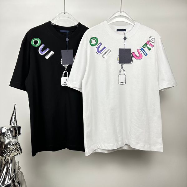 Men Women T Shirt Designers T Shirts Loose Oversize Tees Apparel Fashion Tops Mans Casual Chest Letter Shirt Luxury Street Shorts Sleeve Clo
