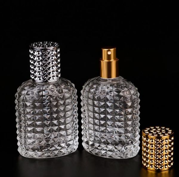 30ml 50ml New Style Pineapple Portable Glass Perfume Bottle With Spray Empty Parfum Case With Atomizer For Cosmetic SN508