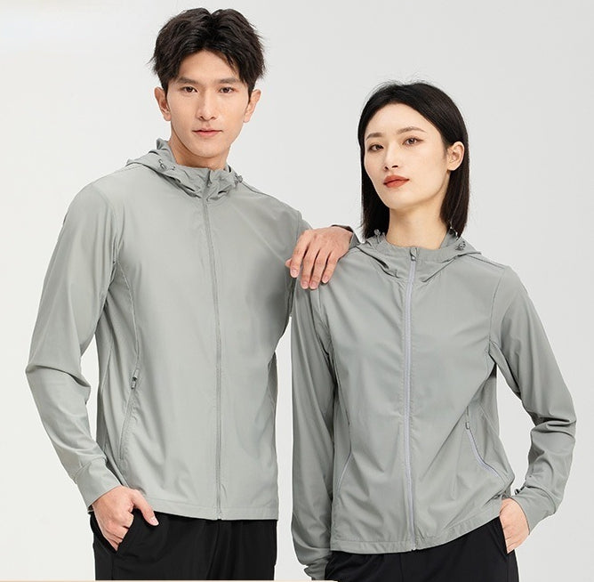 Couples Wear Original Yarn Sunscreen Clothes Women&#039;s UV Resistant Breathable Ice Sun-protective Clothing Warp Knitted Light Skin Clothes Men&#0