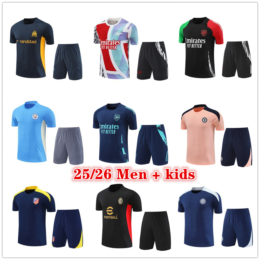 2025 2026 om French Atletico Arsen Inter AC soccer jerseys training shirt Men and kids 24 25 26 football tracksuit jersey shorts kit Maillot de foot