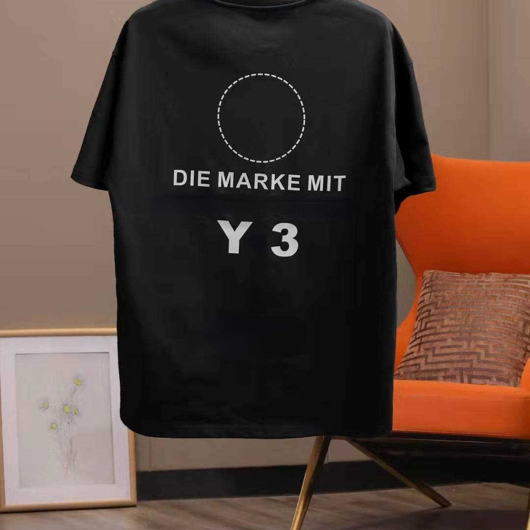 summer short sleeve t shirt mens sweatshirt y3 designer tshirt men women sweat shirts signature Crew neck T-shirt 0025