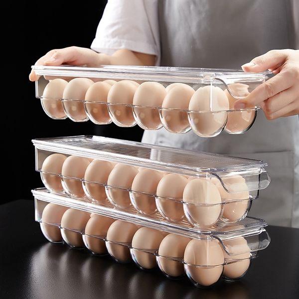 Egg storage box, refrigerator fresh-keeping, special rack for storing eggs, egg tray, box holder