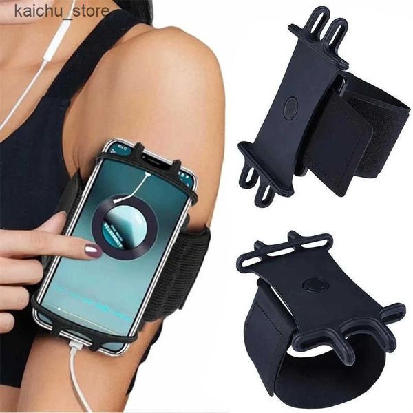 Cell Mounts Holders Wristband Phone Holder Running 4.5-6.5inch Universal Sports Armband Cycling Gym Arm band Bag for J241217