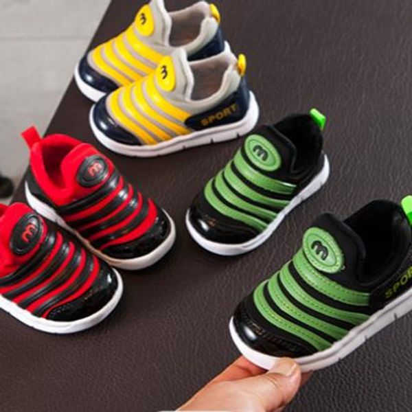 25ss New kids Athletic Shoes boy girl Baby Outdoor Net Shoes Athletic elasticity Trendy waterproof