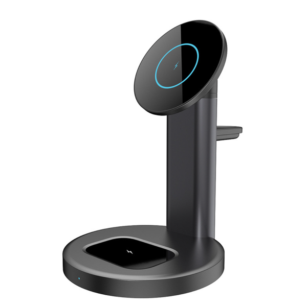 New 3 in 1 Charger Stand For Magsafe iPhone Samsung iWatch Smartphone Magnetic Wireless Fast Charging Station Cell Phone Chargers