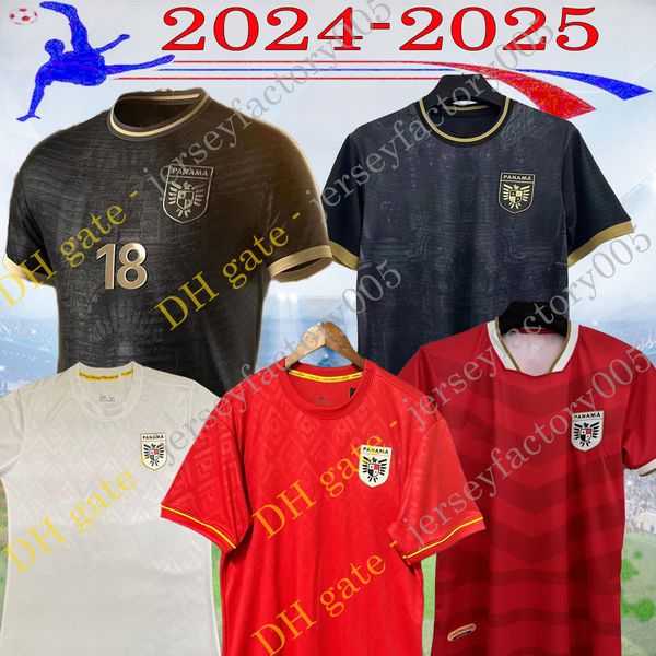 2024 2025 Panama National Team Soccer Jerseys COX TANNER 24 25 Black CARRASQUILLA GODOY Home Red Away White Mens Football Shirts