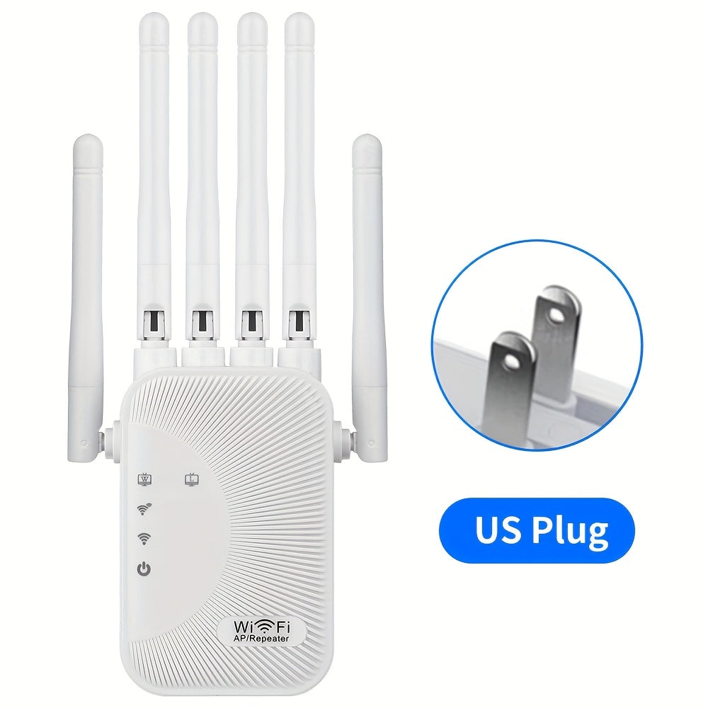 TEMU Ourlife Wifi 6 - 1200mbps, 2.4g-5ghz Dual-band, 6 Antenna, Wide Coverage, Penetrates Walls, Supports , Ideal For Home, Office, Cafe, Coffee Shop