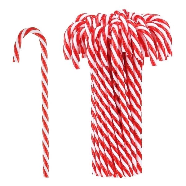 Other Event Party Supplies Christmas Plastic Candy Cane Christmas Tree Hanging Ornament for Holiday Year Party Decoration Favor 220829