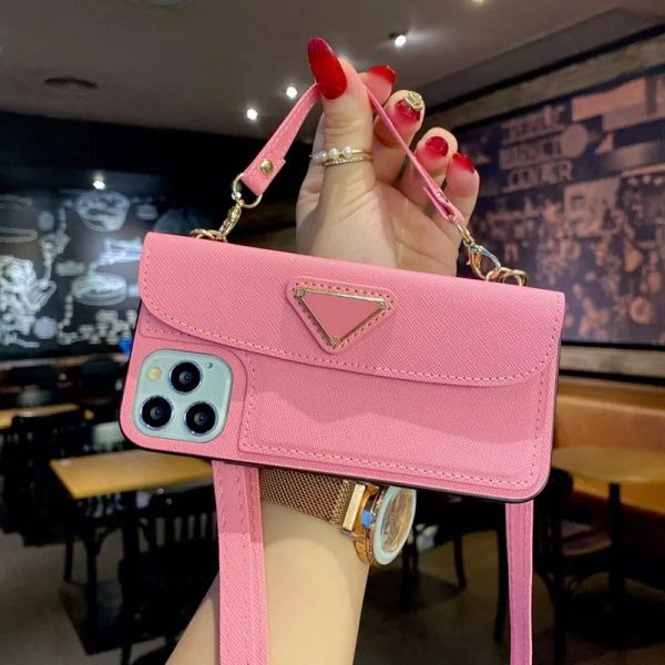 2025 New Designer Women&#039;s Iphone Phone 15 14 13 12 11 Pro Max Phone Back Cover 15 Pro 13 Promax Leather Phone Case With Card Holder Bag