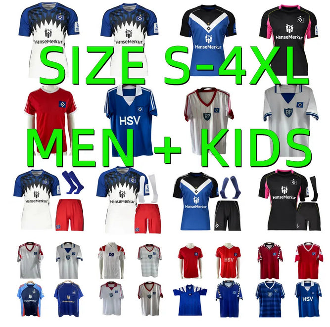 25 26 Hamburger SV Soccer Jerseys retro 1983 1984 VAGNOMAN ONANA LEIBOLD REIS KITTEL GLATZEL DUDZIAK 2025 2026 HSV men Kids kit football shirts Unif