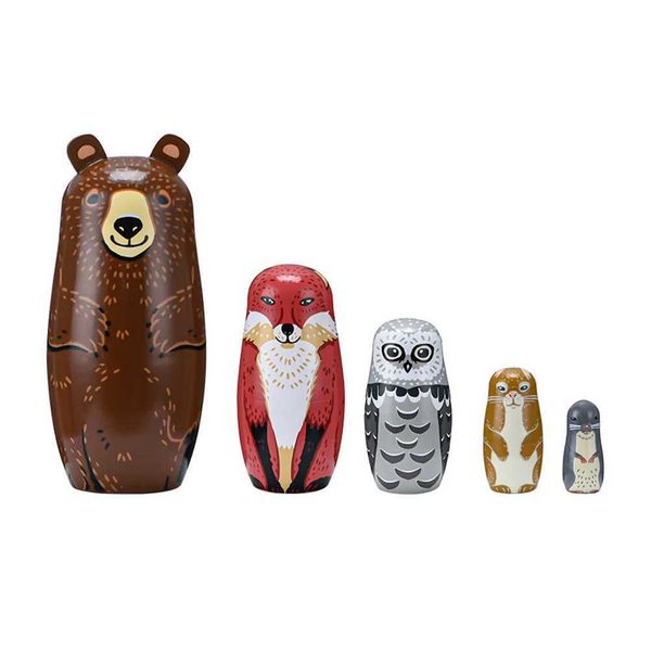 Matryoshka Stacking Dolls Exquisite Decorative Interesting Wooden Toys Russia M240828