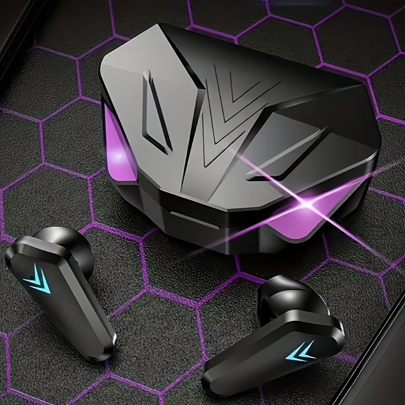 TEMU Wireless Gaming Headphones With Touch Control, Long , And Strong - Sleek With Purple Accents, Students, Gamers, And Holiday Gifts, Wireless