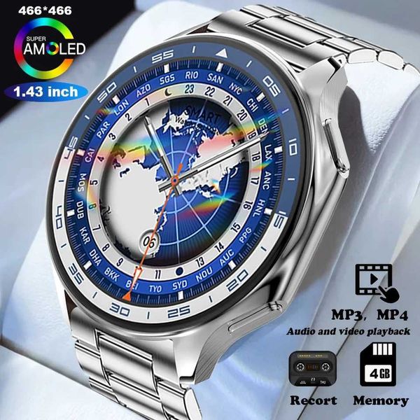 Smart Watches The latest DT Watch X mens high-end smartwatch is suitable for OPPO 4GB video album Bluetooth 5.3MP3 music mens and womens sma