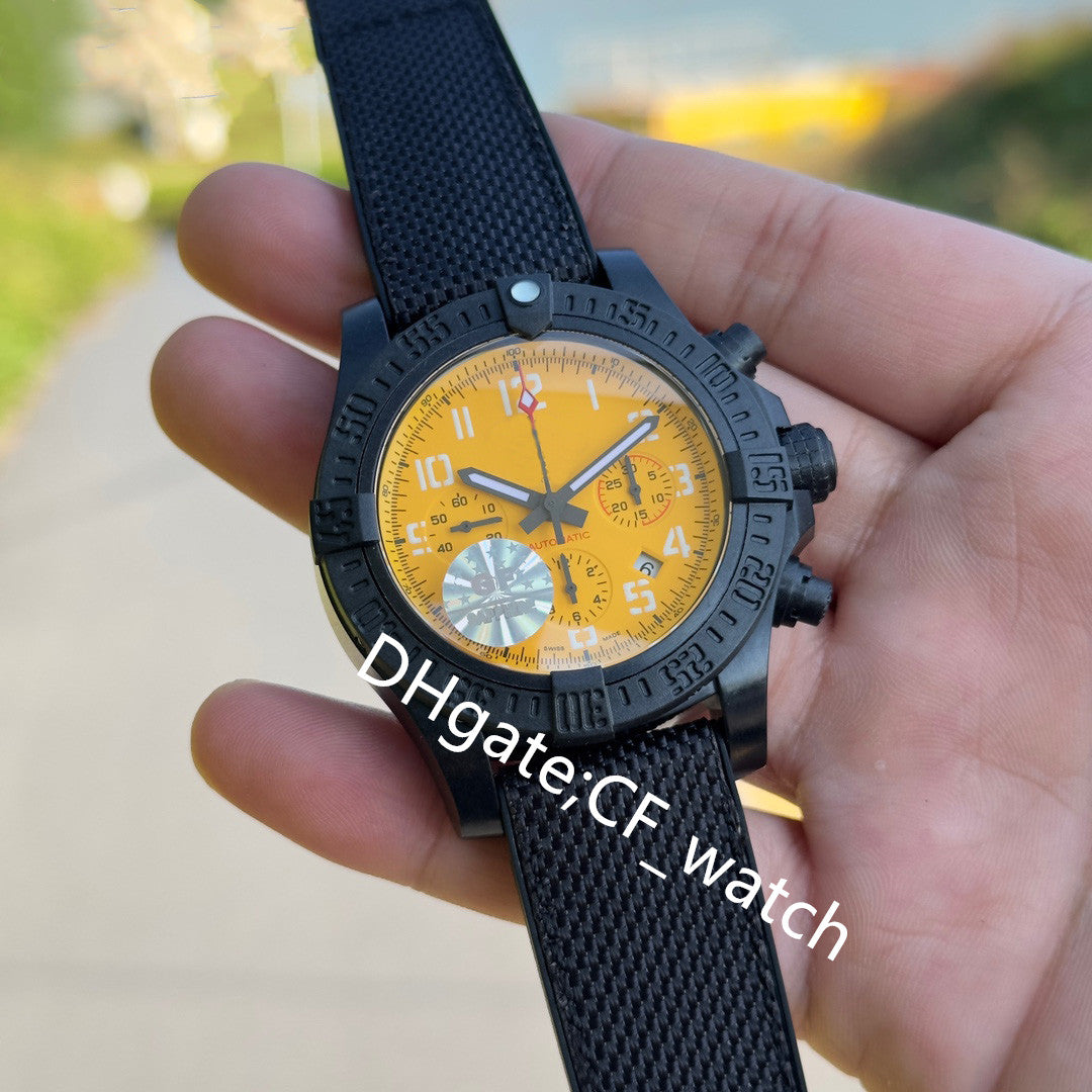 BLS Factory 45mm Men&#039;s Watches 904L Breitlight Sapphire 2Mirror 7750 Movement Automatic Timing Mechanical Watch Stainless Steel Wristwatches