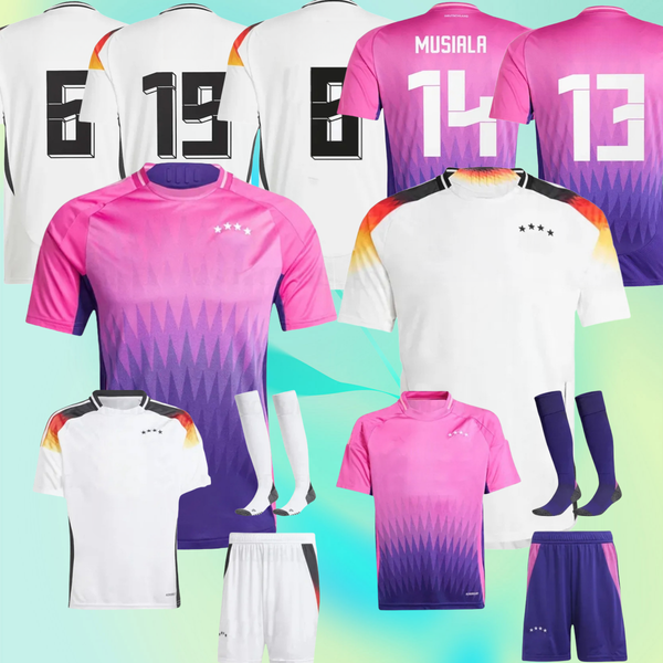 24 25NEW Germanys Soccer Jersey 2025 Deutschland Football KLINSMANN KROOS 24 25 Home and away games player Kids Sets Kit Tops and Shorts