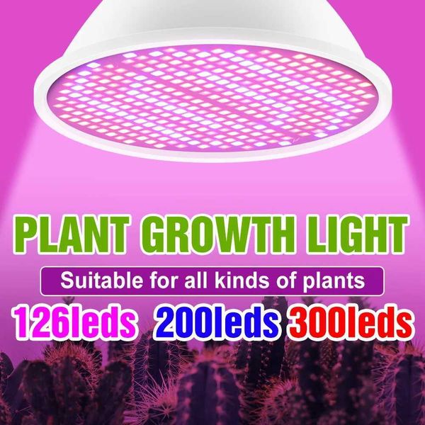 E27 220V LED Grow Light Bulb Full Spectrum Flower Seeds Vegetable Indoor Hydroponics Growth Box Cultivation Plants Lamp E26 110V Y240816